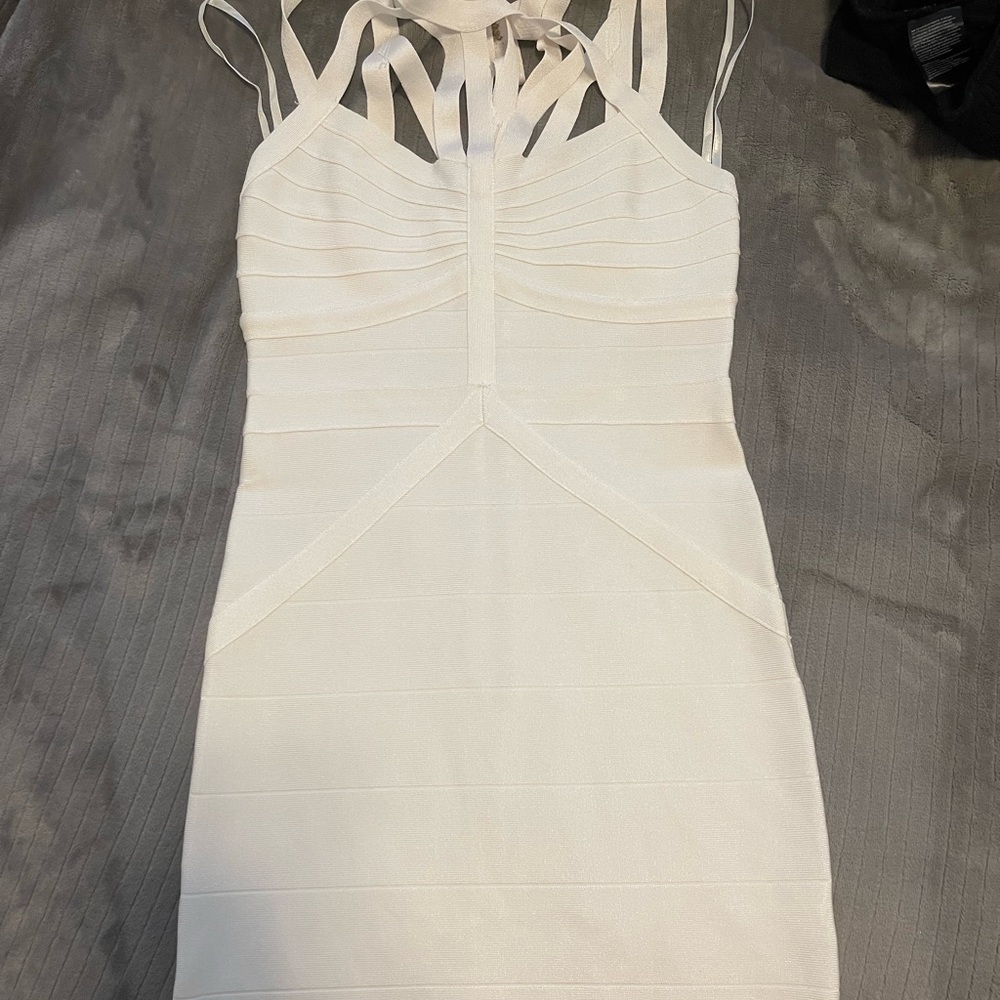 white strappy dress